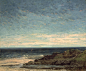 The Painting - The Sea by Gustave Courbet