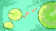 杨式作品QQ2024196402夏荷锦鲤