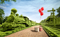 Topiary Train : A personal project combining photography, CGI and retouching.