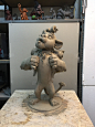 Lion Clay Sculpture / 2015, Tomek Radziewicz : Lion Clay Sculpture 2015. 