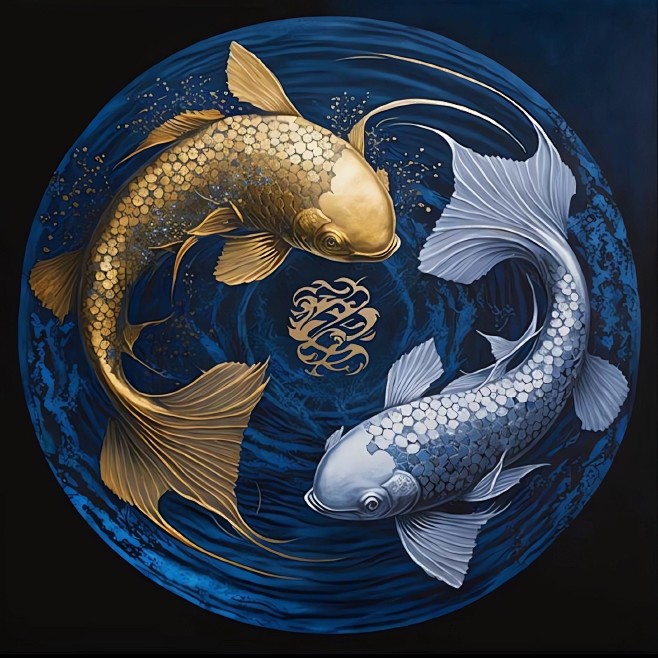 太极两仪阴阳鱼