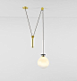 Pendant - Globe (Gray fog)