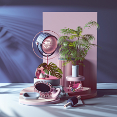 野稚he采集到灵感-空间/c4d
