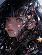 玻璃碎片艺术！9张 Midjourney 女生头像展现创意人像！- 优设9图 - 设计知识短内容