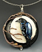 时尚的珠宝设计Raven Moon by Elise Strauss of Koi Creek Beadworks