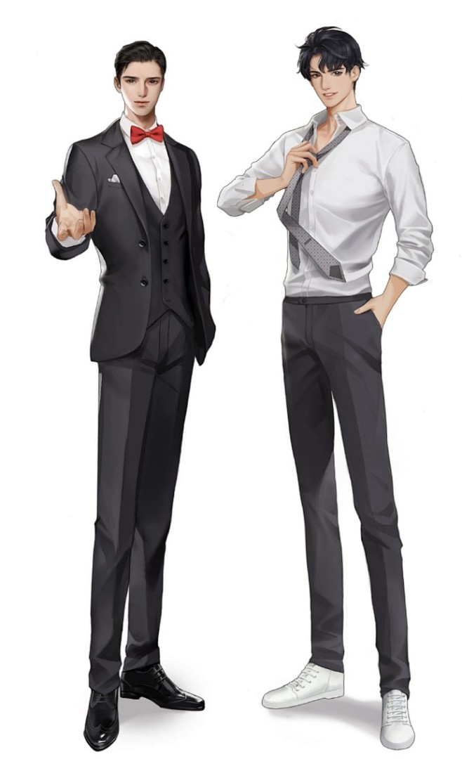 双人立绘动漫插画设计