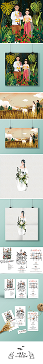 那些关于婚礼的插画设计（一） - 视觉中国设计师社区