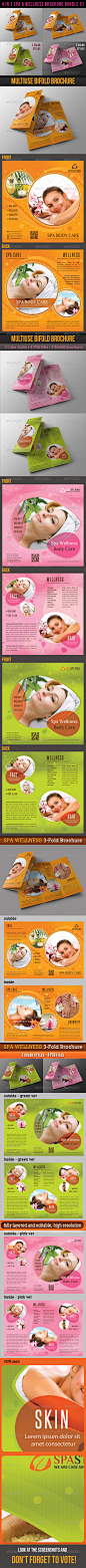 4 in 1 Spa Wellness Brochure Bundle 01 - Informational Brochures