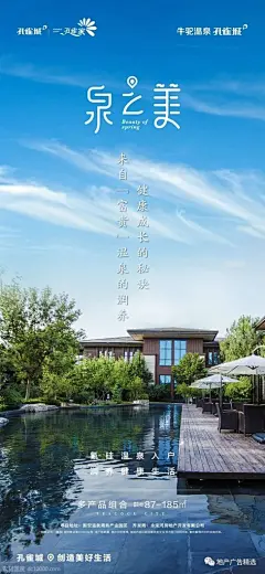 牛驼温泉孔雀城海报设计