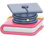 Graduation - 24款教育3D图标素材下载 Education 3D icon pack .blender .figma