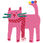 粉色猫咪