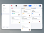 看板视图——saas项目管理应用ui .psd素材下载 - 豆皮儿UI