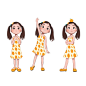 Short animation film. A Jeju Story _character expression Sheet_  sohyun childhood