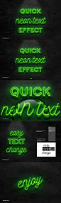 霓虹灯风格字体图层样式 Neon text effect_字体样式_乐分享素材网_psd素材_平面素材_png素材_免费素材_素材共享平台