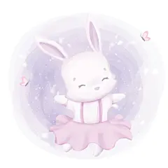 梦幻可爱卡通动物插画