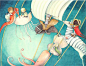 一组来自意大利都灵插画师Simona Cordero的插画作品，仿佛为我们打造了一个异常温馨的童话王国。
