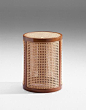 Atelier Pierre Charpin | La collection tropicale - stool - cane work exotic wood and laminated palstic: 