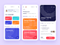 Mobile app - Energy Life product app mobile animation minimal design ux ui colors clean