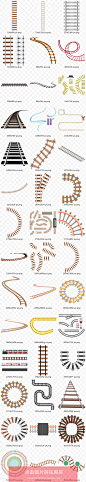 卡通过山车铁路轨道交通铁轨路轨地铁轨道玩具乐园免抠素材N312