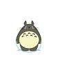 Funny Animated Gifs of Totoro Making Fitness