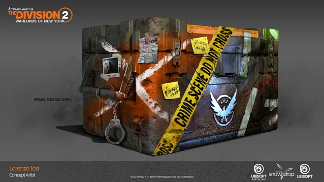 Division 2 - Rikers/Cleaners Crate, Lorenzo Tosi : Concepted both sides ...
