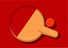 Vector of table tennis