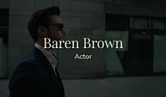 Simple Fashion Style Actor Personal Business Card