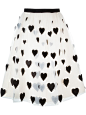 Alice+Olivia heart patch tulle skirt  #经典#