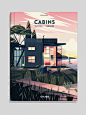 CABINS BOOK - illustrations : Creation of a series of 60 chapter opening illustrations for a new Architecture book published by Taschen, titled Cabins.