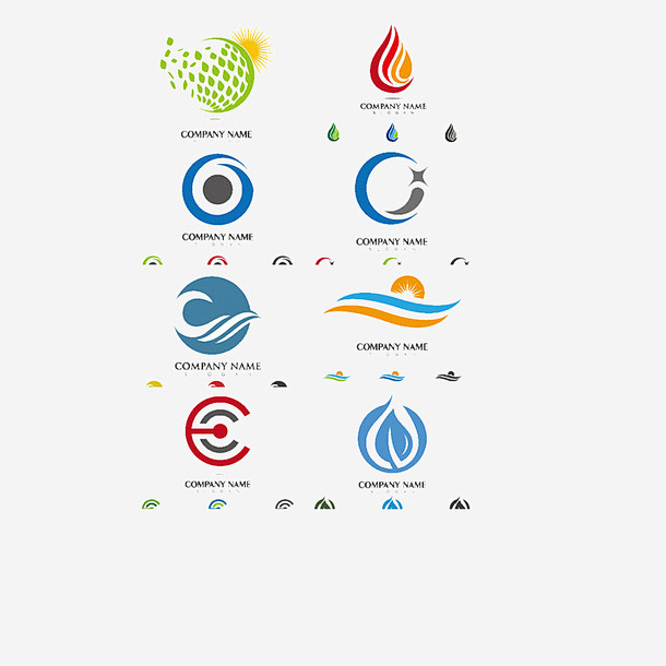 logo图标高清素材 圆圈 太阳 水滴 ...