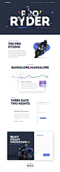 Landing page pro rider