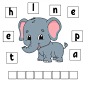 Words puzzle. education developing worksheet.