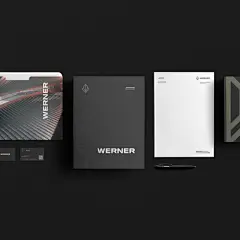 architecture brand construction corporate Engineering  identidade visual identity logo minimal Werner