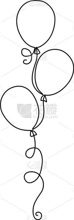草图,铅笔画,气球,数字1,商务,卷着的,事件,摆拍,直的,传统节日