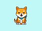 Shiba Inu Dog animal sticker dog characters design motion design animation explainer video 2d gif