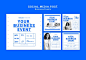 Modern business instagram stories pack Free Psd