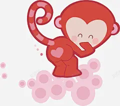 捂嘴笑的猴子高清素材 png 页面网页 平面电商 创意素材 png素材