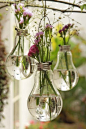 Lightbulb vases