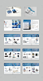蓝色大气简洁医疗器械方案商产品画册-源文件