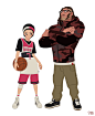 street-basketball "Sena (point guard) & Bolt (power forward)", Hong SoonSang : Soonsang world studio, 2016 
street-basketball
"Sena (point guard) & Bolt (power forward)"