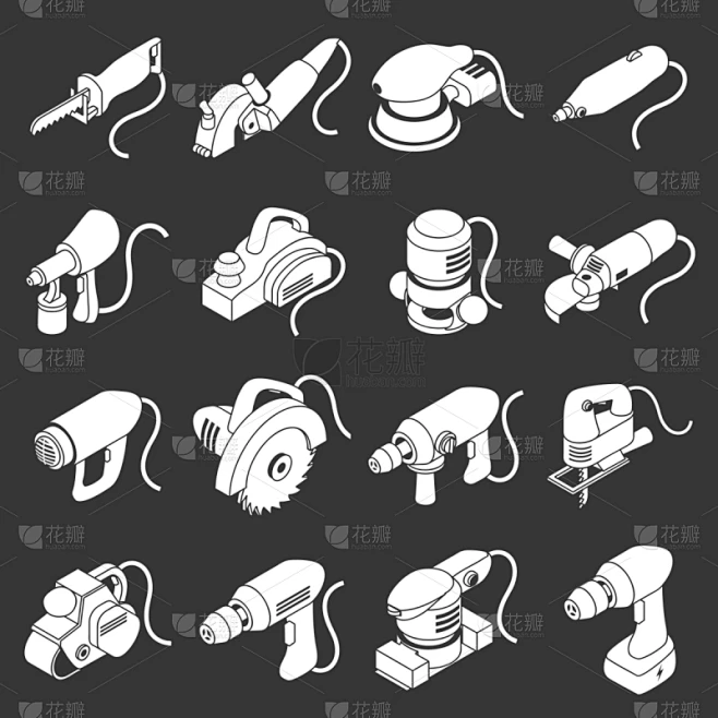 设备用品,电力线,计算机图标,分离着色,无绳电话,图像,建筑业,刨子,矢量,路由器素材-花瓣网