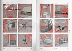 年度毕设100 | 临时性景观！ - 
作品分为文本部分与展具部分，文本部分呈现日常活动调研样本解析，与原本所需尺度的差异化对比；展具部分则通过戏仿调研样本呈现，通过废弃材料、手工师傅、物理尺度的模仿与结合，重现在现场中，并被使用。