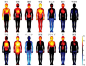 フィンランド・アールト大学 (Aalto University) の生物医学チームが全米科学アカデミーに発表、人間の各感情が体のどこで感じられるかを視覚化した「Bodily maps of emotions」