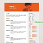 UI设计师 国外创意中文简历 大学生个人简洁求职简历psd模板24-淘宝网