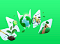 3D Behance 3dmodeling icons apple art sketches illusyration