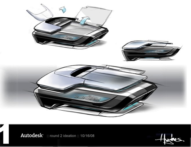 AutoDesk公司的打印机阿隆 - 休...