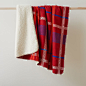 Modern Stripe Plaid Throw