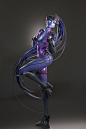 Widowmaker, Qi Sheng Luo : fanart for fun. Widowmaker is doing  Wondergirls "NoBody" pose. I did this pose because I didn't want to make a gun.