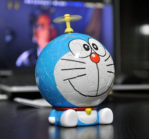 哆啦a梦3d立体拼图猫