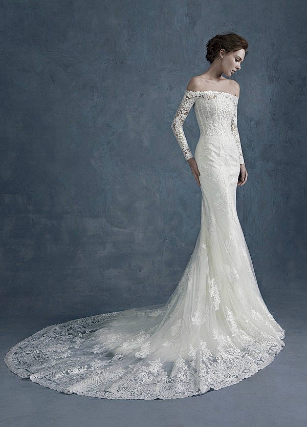 shinemoda2014秋冬系列婚纱实用与灵动的结合品牌婚纱拖尾婚纱蕾丝